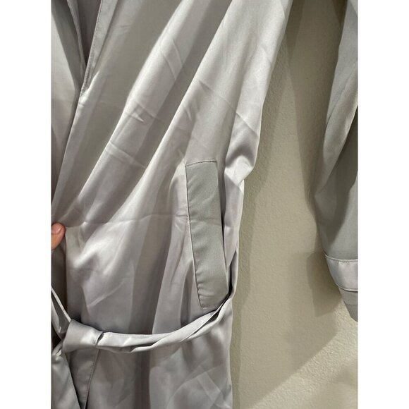 House of  London Cardigan Womens Robe overcoat Belt Pockets Metallic Gray sz S - Picture 6 of 7
